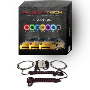 Nissan 350z V.3 Fusion Color Change LED Halo Headlight Kit 2003-2005