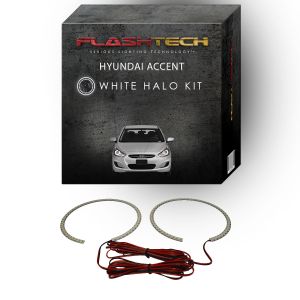 Hyundai Accent White LED Halo Headlight Kit 2012-2014