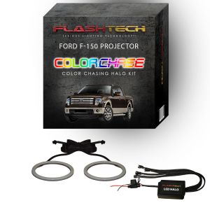 Ford F150 Projector ColorChase LED Halo Headlight Kit 2013-2014