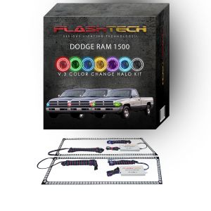 Dodge Ram V.3 Fusion Color Change LED Halo Headlight Kit 1994-2002