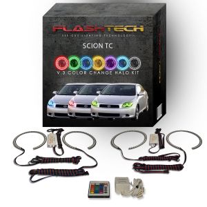 Scion tC 2005-2007 V.3 Fusion Color Change LED Halo Headlight Kit with IR Remote