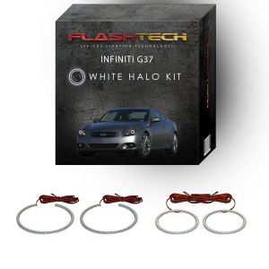 Infiniti G37 Coupe White LED Halo Headlight Kit 2008-2013