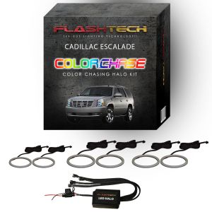 Cadillac Escalade ColorChase LED Halo Headlight Kit 2007-2014