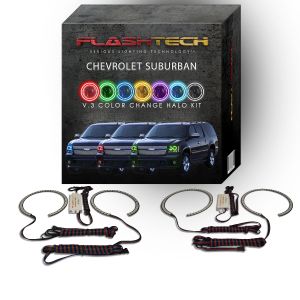 Chevrolet Suburban V.3 Fusion Color Change LED Halo Headlight Kit 2007-2013