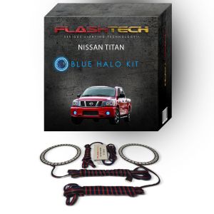 Nissan Titan 2004-2015 Blue LED Halo Fog light Kit