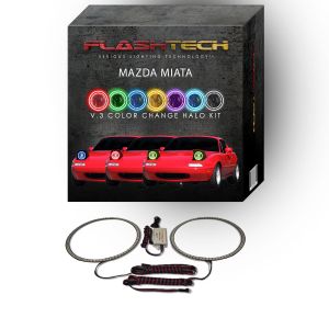 Mazda Miata V.3 Fusion Color Change LED Halo Headlight Kit 1990-1997