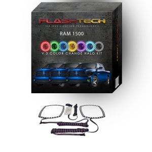 Dodge Ram V.3 Fusion Color Change LED Halo Fog Light Kit 2013-2014