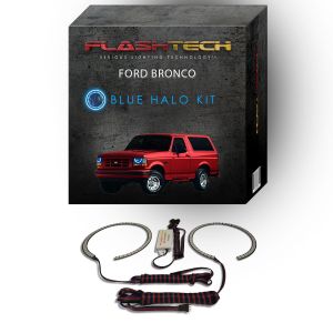Ford Bronco 1992-1996 Blue LED Halo Headlight Kit