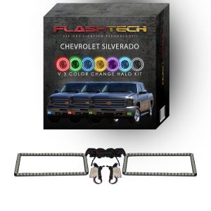Chevrolet Silverado V.3 Fusion Color Change LED Halo Fog Light Kit 2007-2013