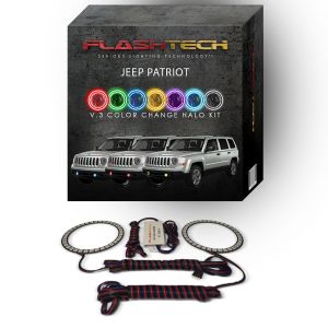 Jeep Patriot V.3 Fusion Color Change LED Halo Fog Light Kit 2011-2015