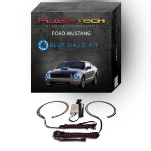 Ford Mustang 2005-2009 Blue LED Halo Headlight Kit