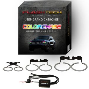 Jeep Grand Cherokee ColorChase LED Halo Headlight Kit 2011-2013