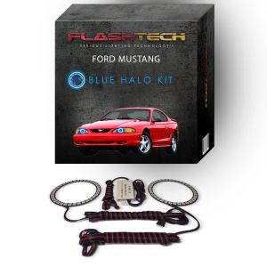 Ford Mustang 1994-1998 Blue LED Halo Headlight Kit