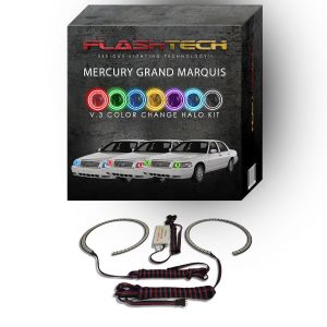 Mercury Grand Marquis V.3 Fusion Color Change LED Halo Headlight Kit 2006-2011