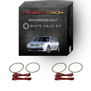 Volkswagen Golf White LED Halo Headlight Kit 1999-2006