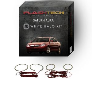 Saturn Aura White LED Halo Headlight Kit 2007-2009