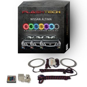 Nissan Altima Sedan 2013-2015 V.3 Fusion Color Change LED Halo Fog light Kit with IR Remote