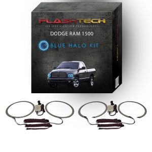Dodge Ram 2002-2005 Blue LED Halo Headlight Kit