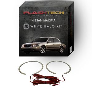 Nissan Maxima White LED Halo Headlight Kit 2000-2001