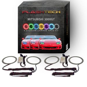 Mitsubishi 3000GT V.3 Fusion Color Change LED Halo Headlight Kit 1994-1998
