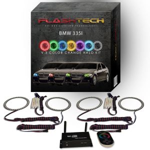 BMW 335i 2006-2008 V.3 Fusion Color Change LED Halo Headlight Kit with Wifi Remote