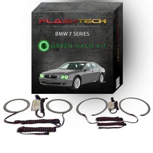 BMW 7 series 2006-2008 Green LED Halo Headlight Kit