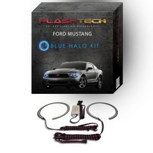 Ford Mustang 2010-2014 Blue LED Halo Headlight Kit