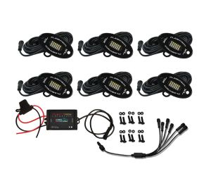 Rock Light XL 6 Piece Kit - 24 LED RGBW - Colorfuse Bluetooth