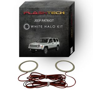 Jeep Patriot White LED Halo Fog Light Kit 2007-2010