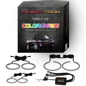 Ford F150 ColorChase Headlight & LED Halo Fog Light Kit 2004-2008