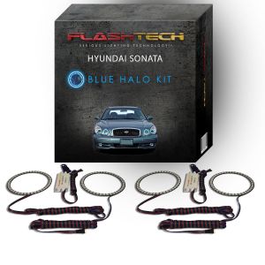 Hyundai Sonata 2002-2005 Blue LED Halo Headlight Kit