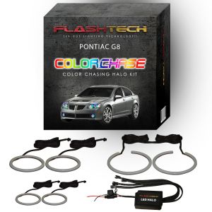Pontiac G8 ColorChase Headlight & LED Halo Fog Light Kit 2008-2009