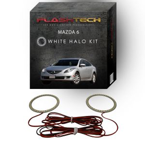 Mazda 6 White LED Halo Headlight Kit 2009-2010