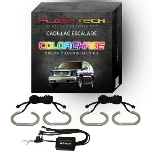 Cadillac Escalade ColorChase LED Halo Headlight Kit 2002-2006