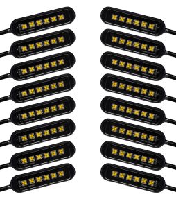 Magnetic Mini6 White 16 Piece Rock Light Kit