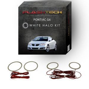Pontiac G6 White LED Halo Headlight Kit 2005-2010