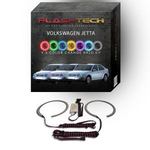 Volkswagen Jetta V.3 Fusion Color Change LED Halo Headlight Kit 1999-2004