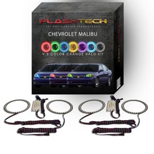 Chevrolet Malibu V.3 Fusion Color Change LED Halo Headlight Kit 2004-2007
