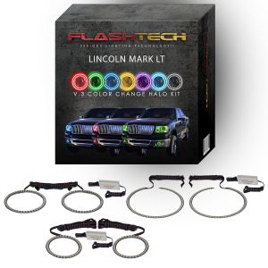 Lincoln Mark LT V.3 Fusion Color Change Headlight & LED Halo Fog Light Kit 2006-2008