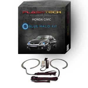 Honda Civic Coupe 2012-2013 Blue LED Halo Headlight Kit