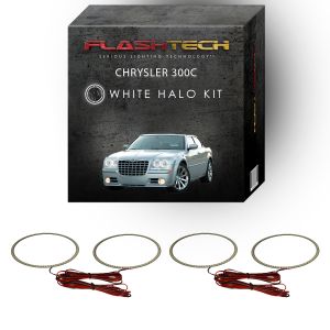 Chrysler 300c White LED Halo Headlight Kit 2005-2010