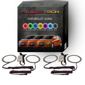 Chevrolet Sonic V.3 Fusion Color Change LED Halo Headlight Kit 2012-2016