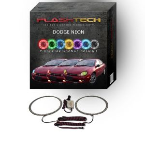 Dodge Neon V.3 Fusion Color Change LED Halo Headlight Kit 2000-2002