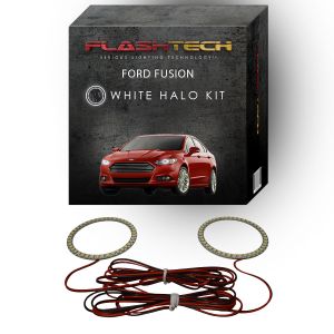 Ford Fusion White LED Halo Headlight Kit 2013-2016