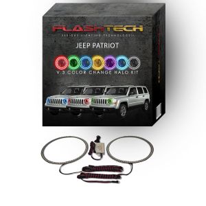 Jeep Patriot V.3 Fusion Color Change LED Halo Headlight Kit 2007-2010