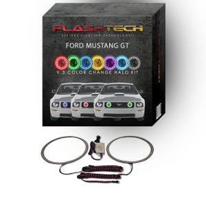 Ford Mustang V.3 Fusion Color Change LED Halo Fog Light Kit 2005-2009