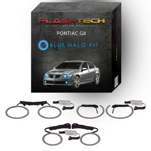 Pontiac G8 V.3 Fusion Color Change Headlight & LED Halo Fog Light Kit 2008-2009 Blue LED Halo Headlight and Fog light Kit