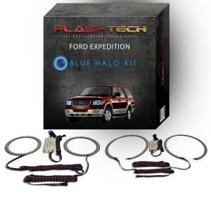 Ford Expedition 2003-2006 Blue LED Halo Headlight Kit