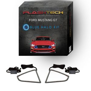 Ford Mustang GT BLUE DRL grille LED Light RTR kit 2018 +