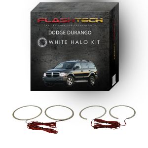 Dodge Durango White LED Halo Headlight Kit 2004-2006